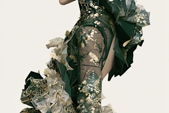 sketch a fashion illustration