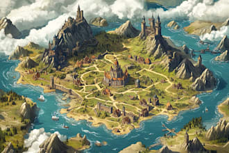 draw a custom map for fantasy