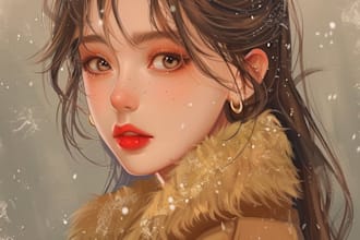 draw custom anime art of your oc, character, and fanart