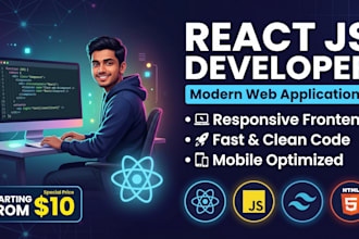 be your expert react js developer for web applications