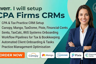 setup cpa firms crm canopy mango taxdome pixie finacial cent senta taxcalc iris