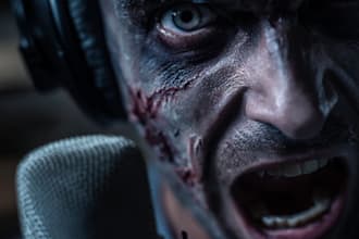 perform a spooky voice for scary horror characters