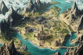 draw a custom map for fantasy