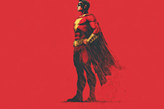superhero character for comics