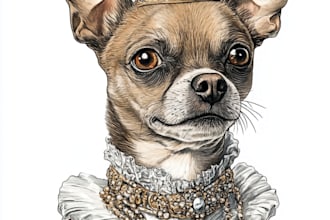 do realistic custom pet portrait digital oil painting gift