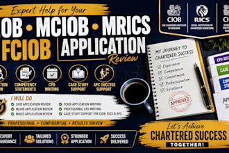 do ciob mciob mrics fciob application cpd and case study review