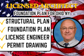 licensed engineer engineering plan structural plan foundation plan for oh ny