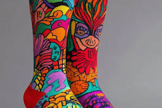 design custom and unique socks design