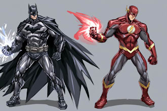 superhero character for comics