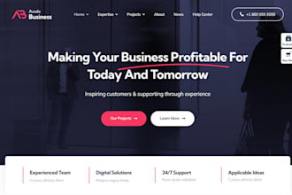 design responsive wordpress website with avada theme customization
