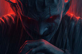 draw horror dark art character creature illustration cover