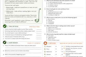 create culinary lesson materials for teachers and students