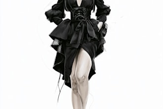 create fashion illustration for you brand