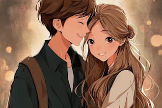 draw unique custom anime illustrations