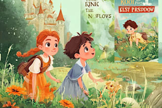 design magical children book covers with creative