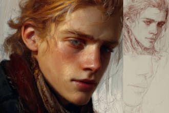 draw digital oil painting