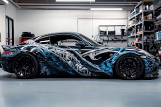 create van wrap design, car wrap design, truck wrap design