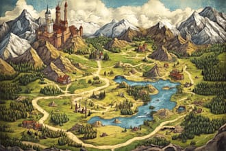 create hand drawn fantasy maps