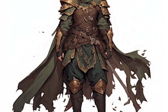draw your custom dnd or rpg character illustration
