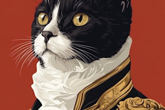 draw realistic art portrait of your cat, dog or any pets