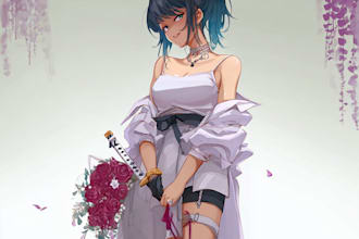 create custom anime fan art and anime illustration