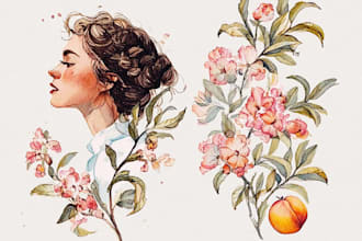 paint dreamy watercolor fashion illustration artwork