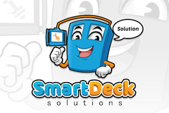design a professional mascot and cartoon business logo