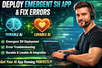 deploy emergent sh apps emergent sh errors, develop emergent sh app, durable ai
