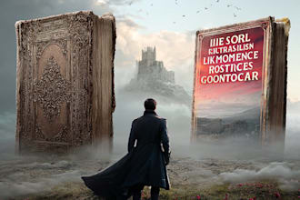 design romantic book cover with cinematic love story art