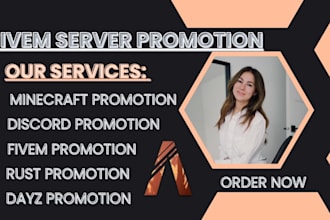 fivem server promotion, discord advertising rust, dayz, gaming server promotion