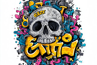 create awesome graffiti logo