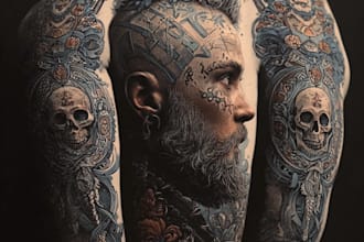 design a modern and minimalist tattoo design