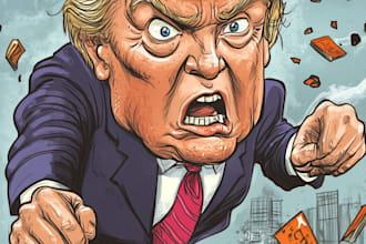 draw custom comic panels or political cartoons