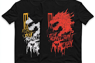 create streetwear design and illustration for tshirt merch
