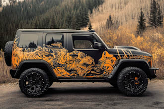 professional vehicle wrap design, car wrap