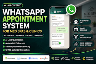 build ai whatsapp appointment setting system for med spas
