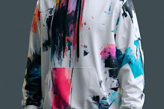 design a hoodie in a modern and trendy style