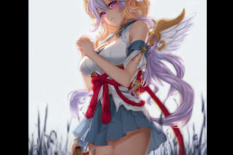 draw beautiful sfw or nsfw anime art illustration