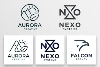 create a unique minimalist logo design