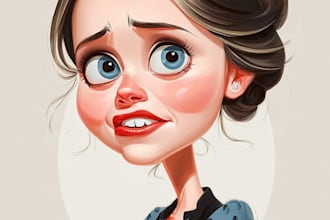 draw cartoon caricature illustration