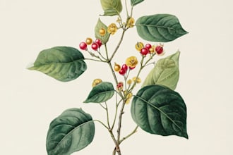 do a botanical illustration art