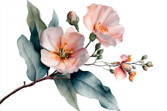 hand paint botanical illustrations