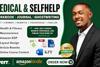 do medical self help workbook journal ebook ghostwriting for amazon kindle