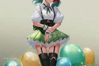 draw anime fan art portrait with soft anime shading