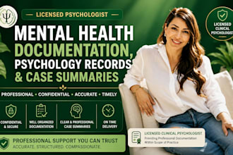 mental health documentation psychological records case summarize