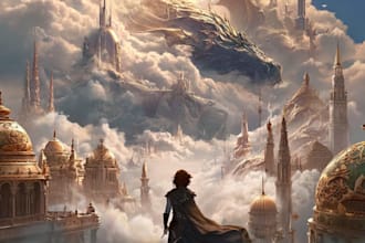 design romantic magical book cover for young adult novels
