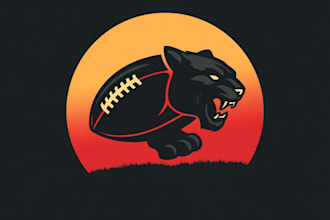 create rugby, american football, and fantasy football logo teams