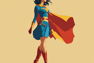 draw you as superhero handmade original art