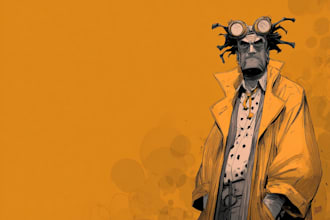 superhero character for comics
