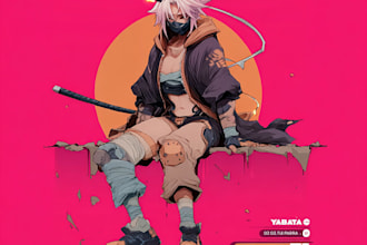 draw dramatic anime action and battle scene